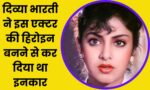 Bollywood Kissa : दिव्या भारती ने इस सुपर स्टार को दिखा दिया ठेंगा, बोली थी नहीं बनूंगी तुम्हारी हिरोइन