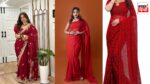 Red Saree Designs : लाल रंग की ये साड़ी के डिजाइंस देंगे आपको यूनिक लुक