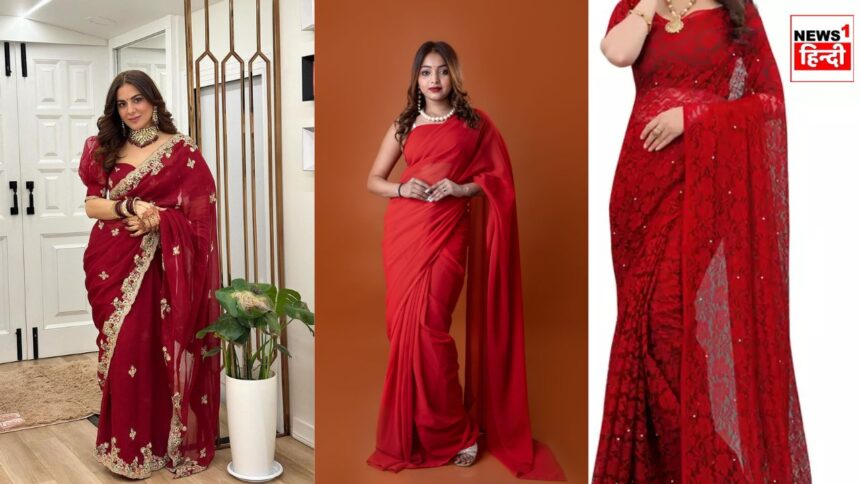 Red Saree Designs : लाल रंग की ये साड़ी के डिजाइंस देंगे आपको यूनिक लुक