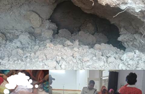 Singrauli News : घर में लीपा पोती करने के लिए मिट्टी निकालने गयी महिलाओं के साथ हुआ हादसा, चार लोग मलबे में दबे, दो की मौत