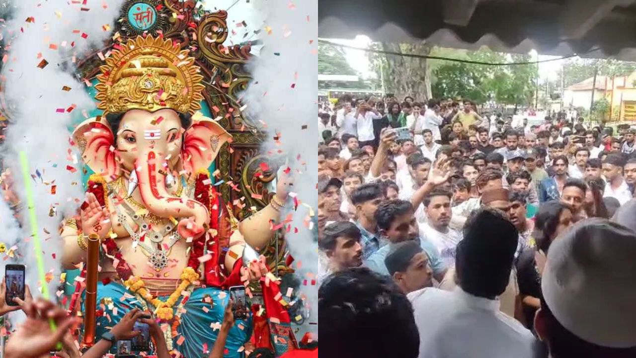 MP News : उज्जैन में गणेश सवारी के दौरान ‘लव जिहाद’ झांकी पर बवाल, पथराव से तनाव